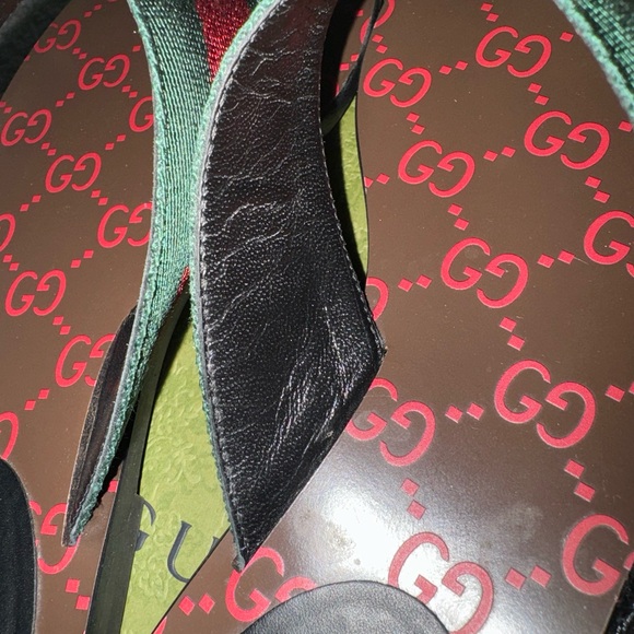 Kika GG Web Flip Flop (Women) Size 39.5 - Picture 3 of 14